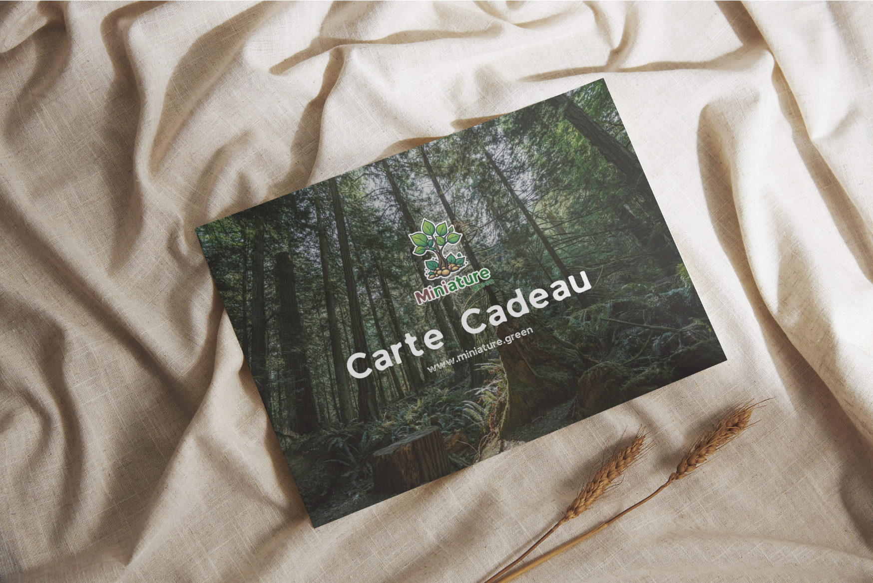 Mockup de la Carte Cadeau Miniature miniature.green
