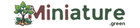 Logo miniature.green complet, contour, fond sombre